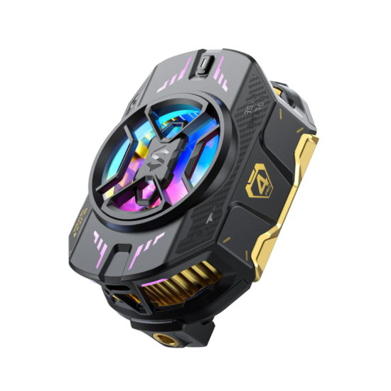 Black Shark FunCooler 4 Pro Phone Cooling Heatsink Fan Type C RGB Better Gaming Fun Phone BlackShark Fun Cooler for ios iphones Android  - Black